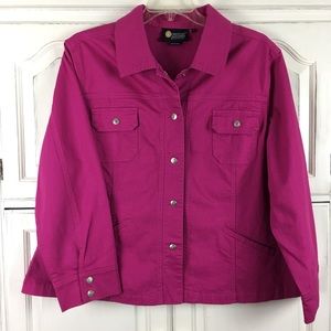 Christine Alexander Denim Jacket Swarovski Buttons